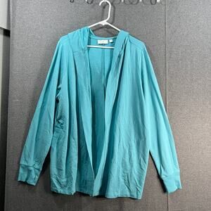 Belle Body by Kim Gravel TripleLuxe French Terry Open Car Spa Blue, Size 1X